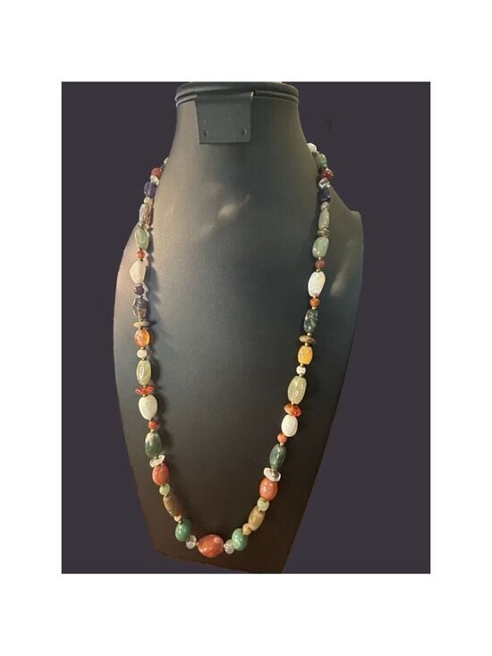 Unbranded Jewelry - Womens Multi-color stone Beaded Necklacei